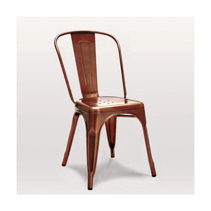 Tolix Style Steel Stackable Side Chair (Set of 4)