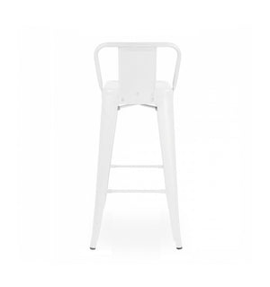 Tolix Style Low Back Steel Counter Stool 26 Inch
