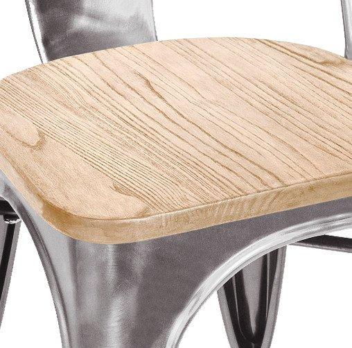 Tolix Style Steel Stackable Side Chair (Set of 2)