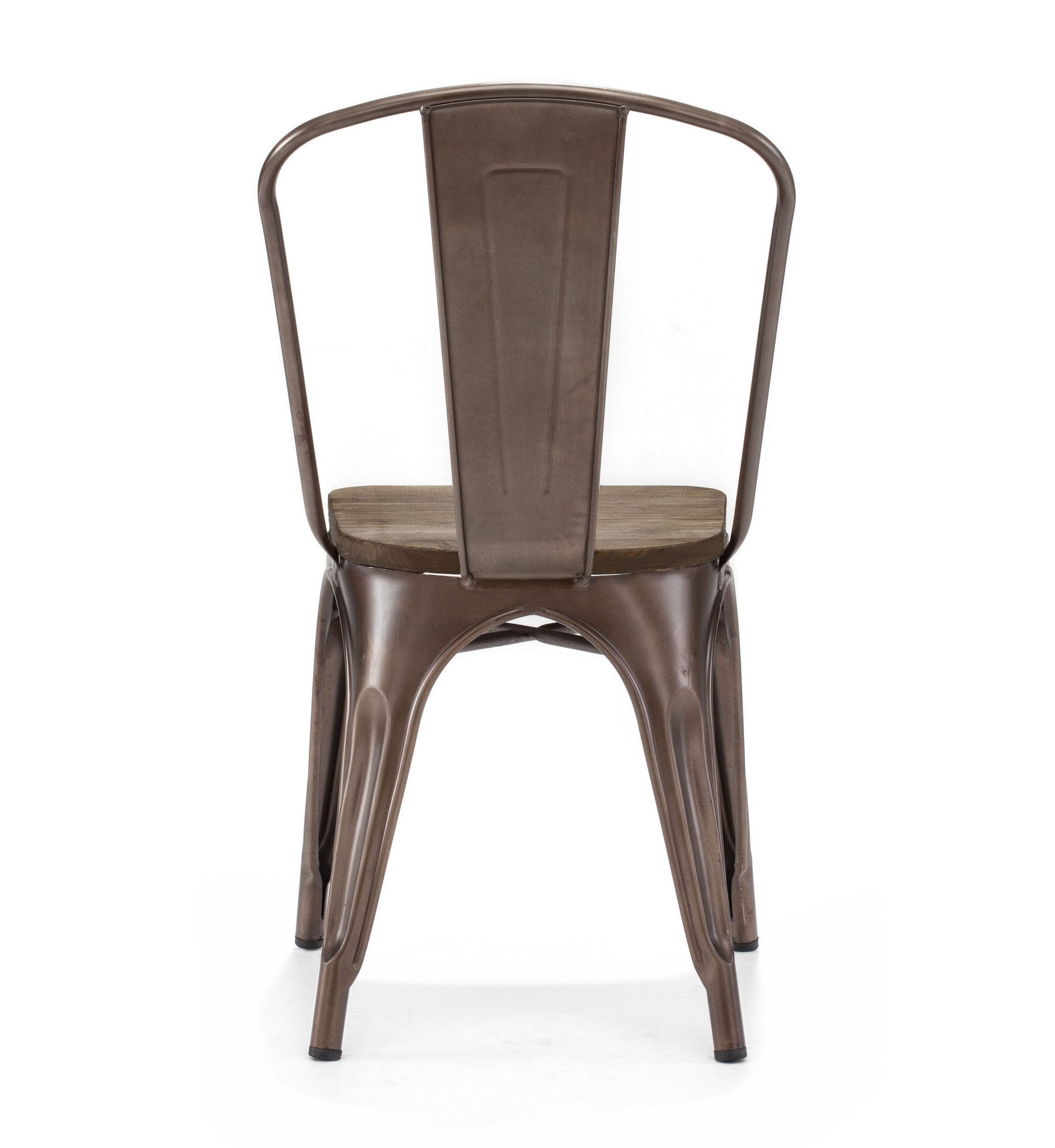 Tolix Style Steel Stackable Side Chair (Set of 2)
