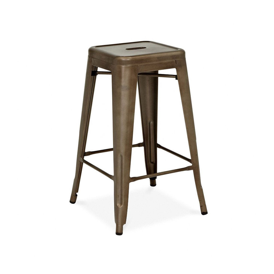 Tolix Style Steel Stackable Barstool 30 Inch