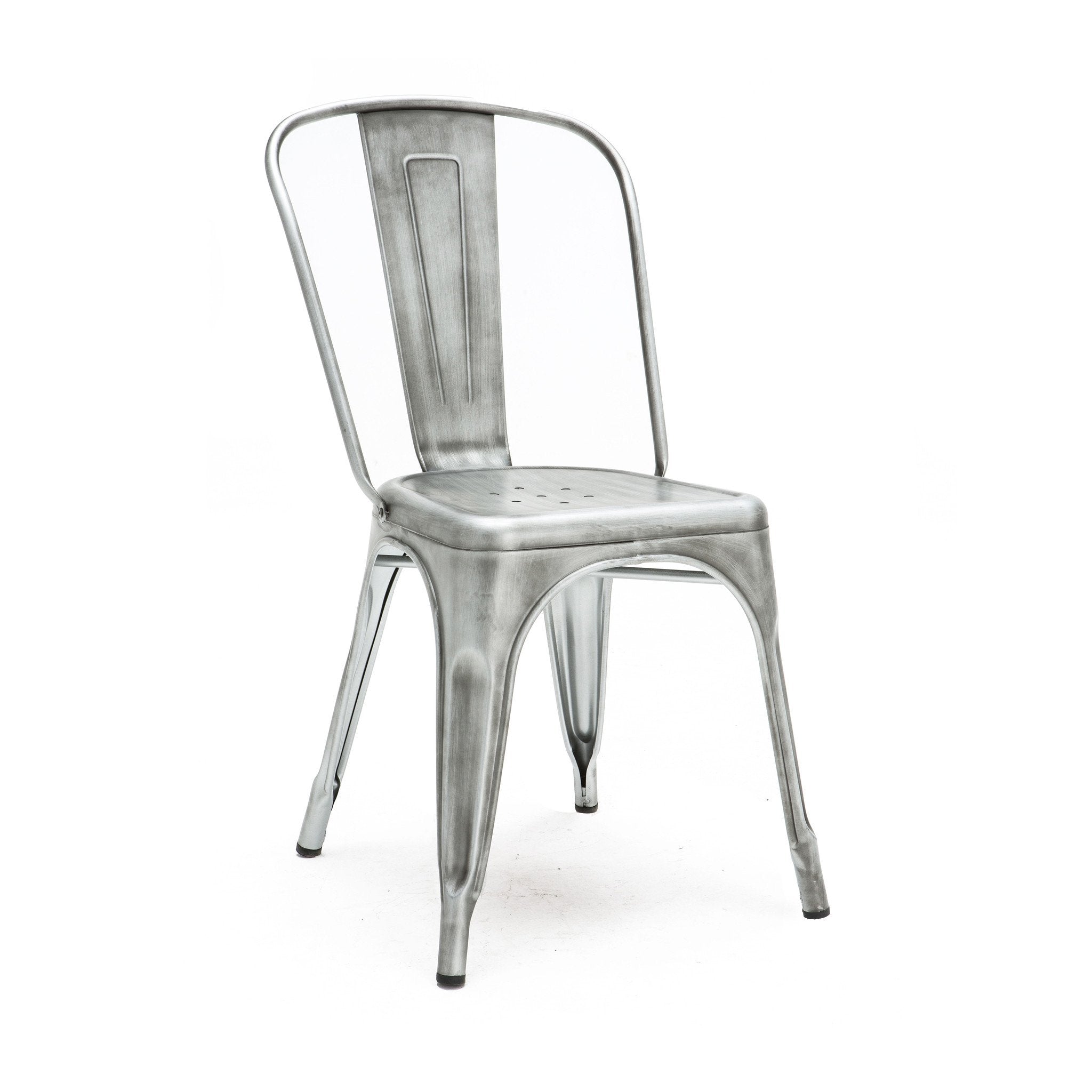 Tolix Style Steel Stackable Side Chair (Set of 4)