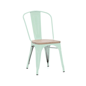 Tolix Style Steel Stackable Side Chair (Set of 4)