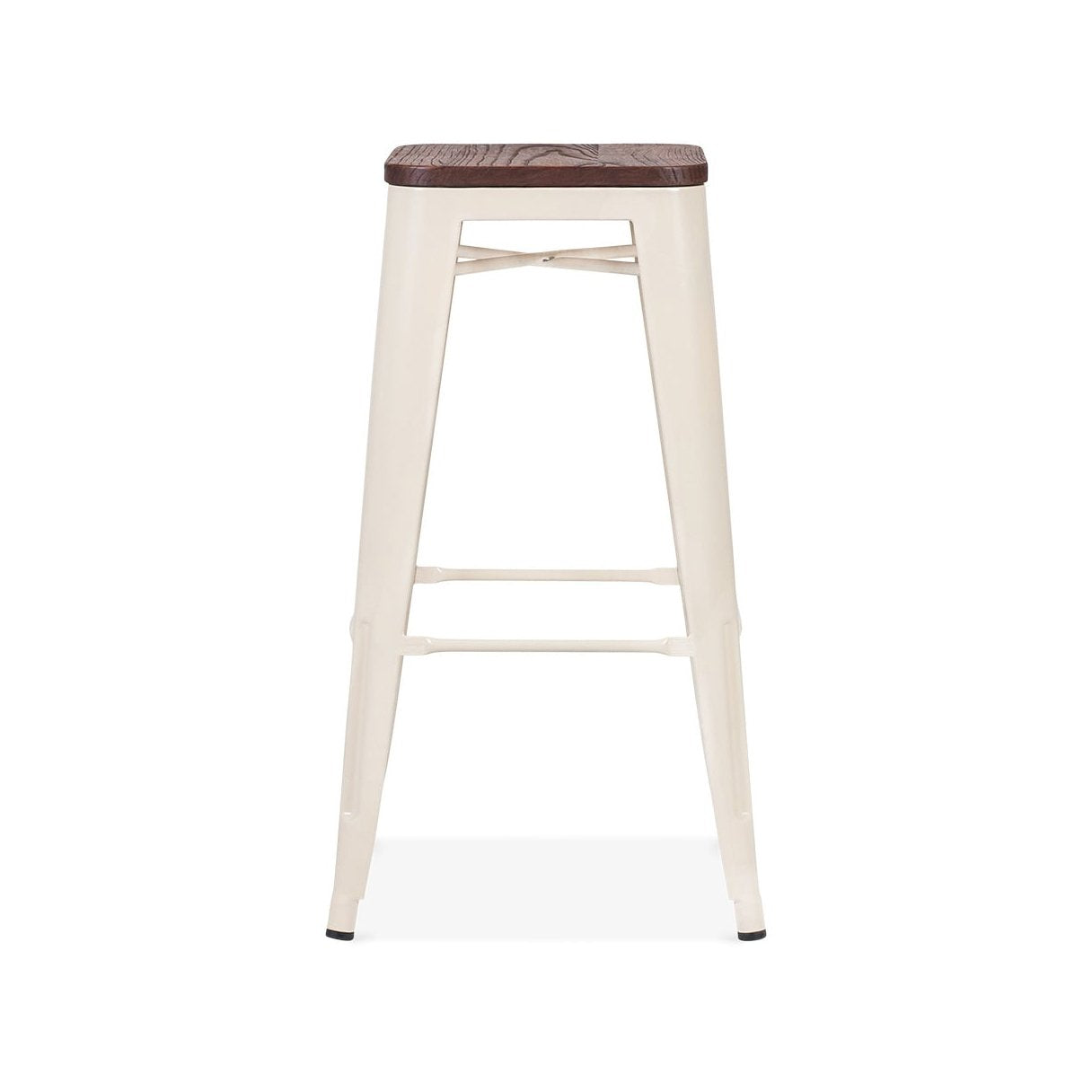 Tolix Style Steel Stackable Barstool 30 Inch