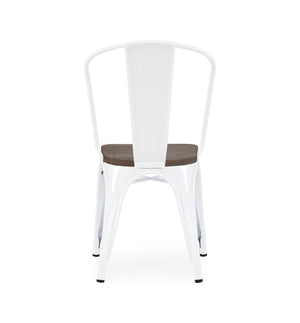 Tolix Style Steel Stackable Side Chair (Set of 2)