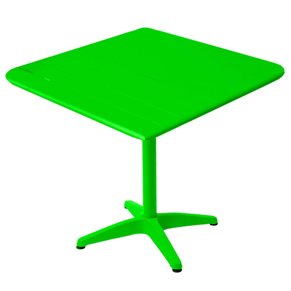 Outdoor Powder Coated Aluminum Dining Height Table and Base - Blue