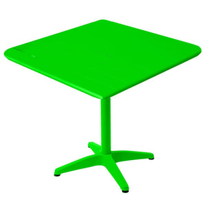 Outdoor Powder Coated Aluminum Dining Height Table and Base - Blue