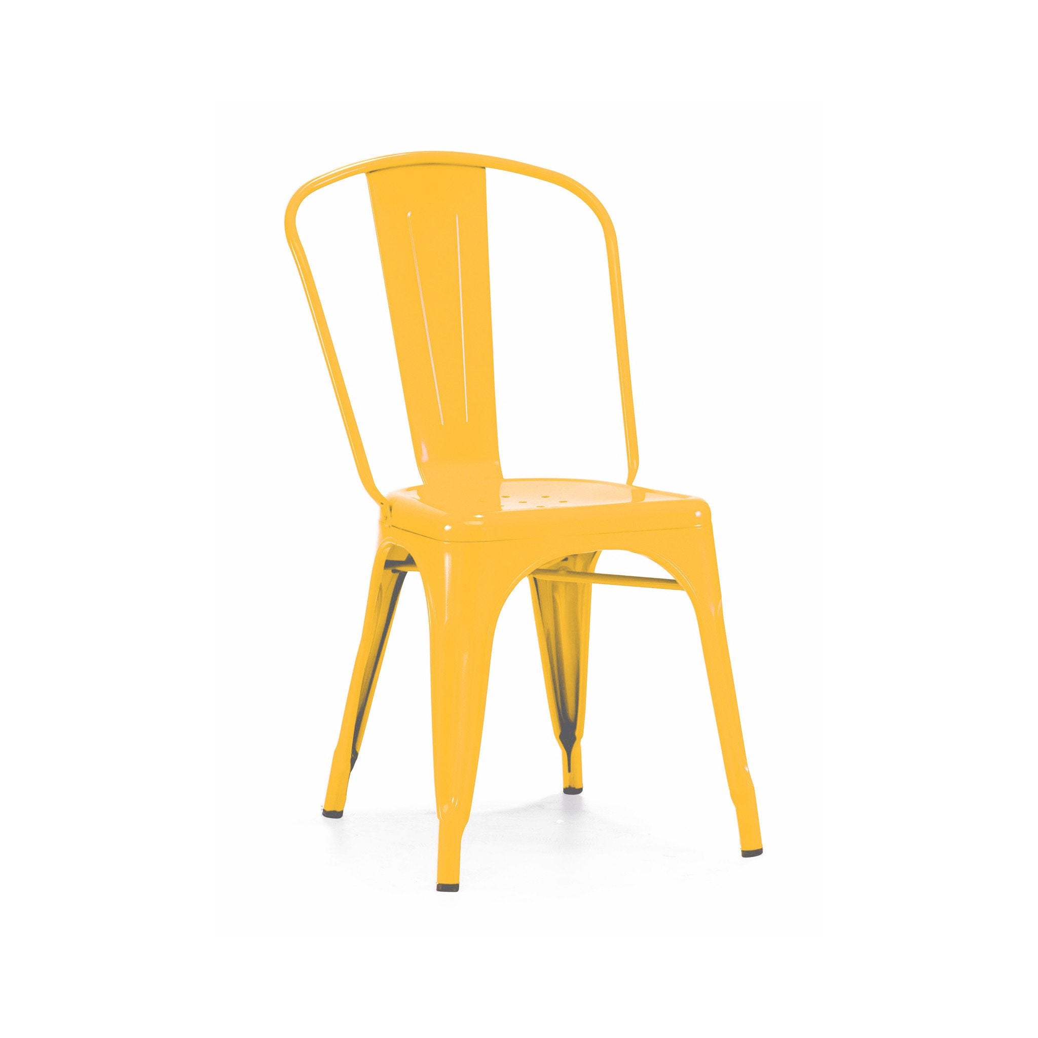 Tolix Style Steel Stackable Side Chair (Set of 4)