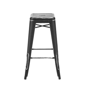 Tolix Style Steel Stackable Barstool 30 Inch