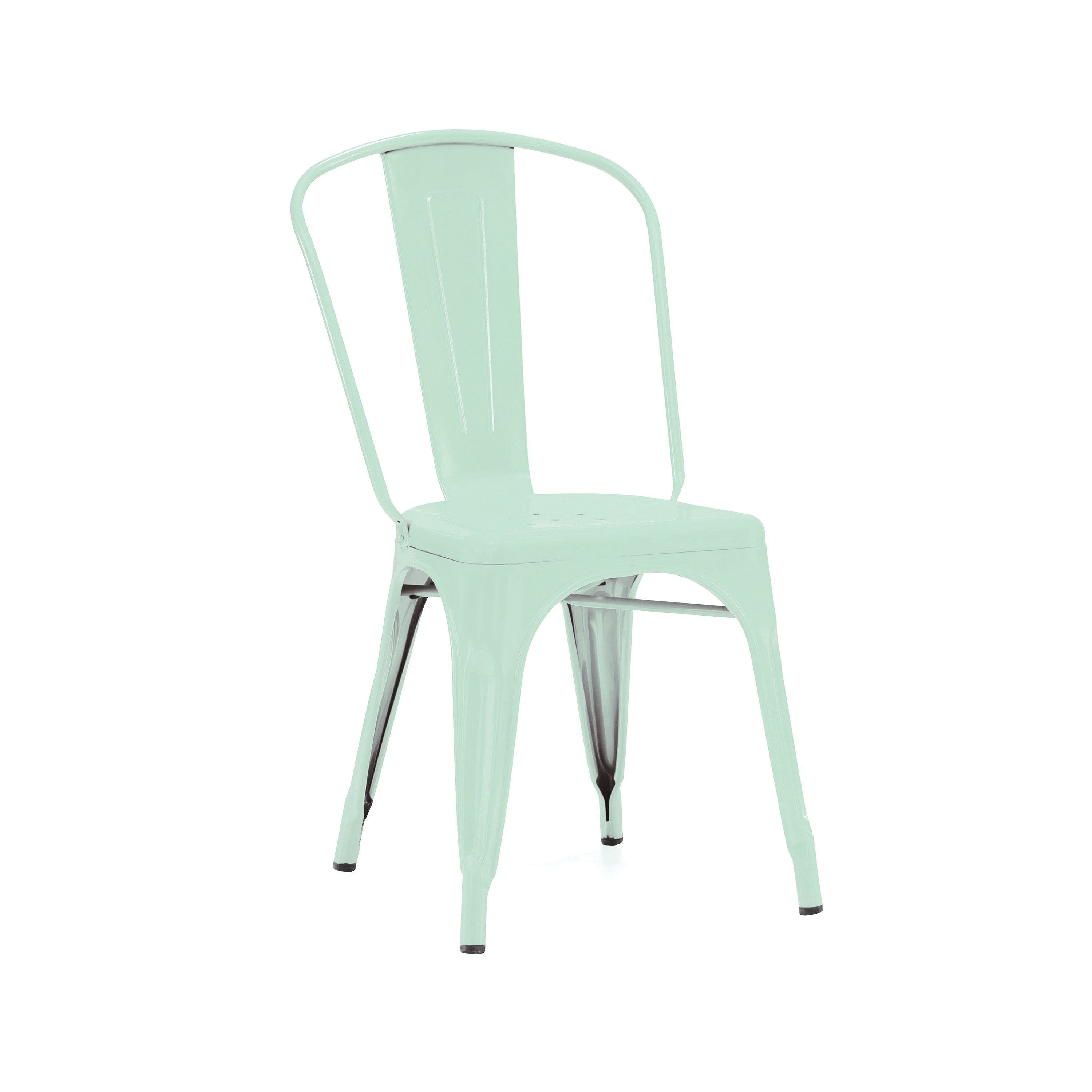 Tolix Style Steel Stackable Side Chair (Set of 4)