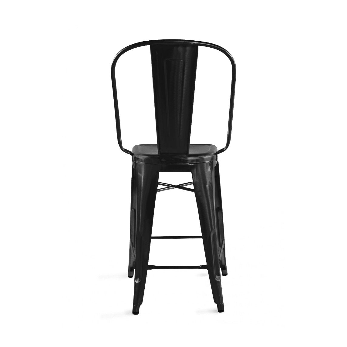 Tolix Style Steel Counter Chair 24 Inch