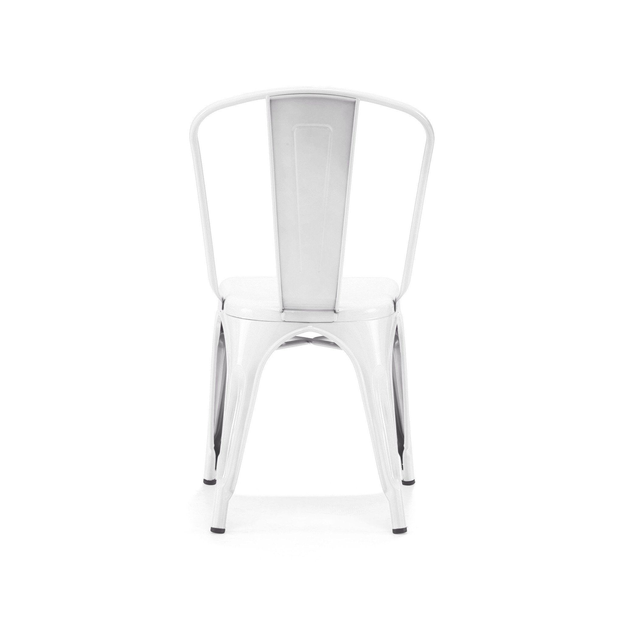 Tolix Style Steel Stackable Side Chair (Set of 2)