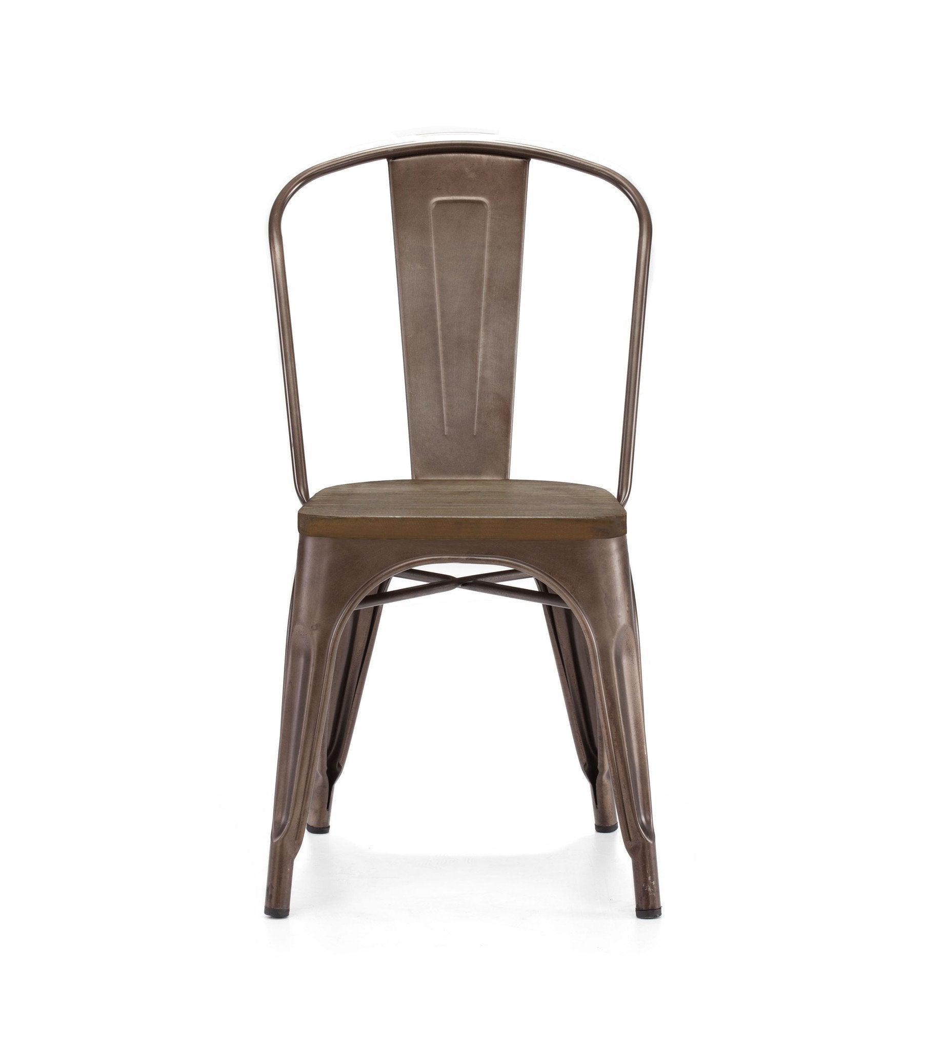 Tolix Style Steel Stackable Side Chair (Set of 4)