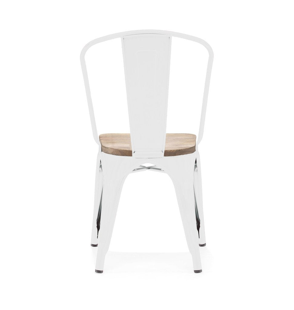 Tolix Style Steel Stackable Side Chair (Set of 2)