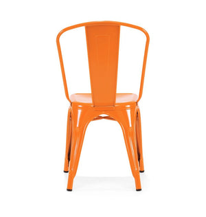 Tolix Style Steel Stackable Side Chair (Set of 4)