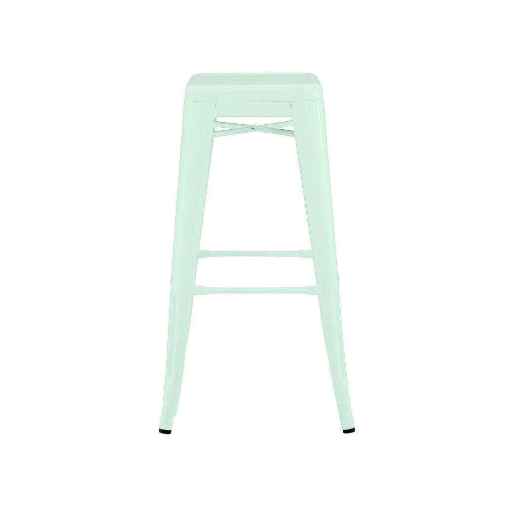 Tolix Style Steel Stackable Barstool 30 Inch