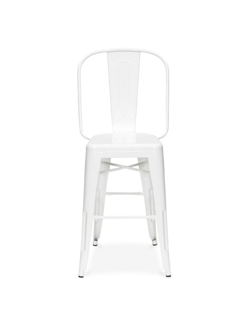 Tolix Style Steel Counter Chair 24 Inch