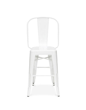 Tolix Style Steel Counter Chair 24 Inch
