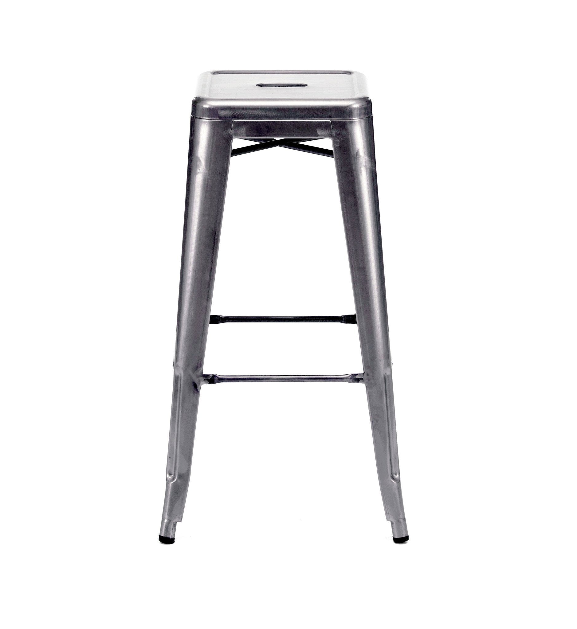 Tolix Style Steel Stackable Barstool 30 Inch