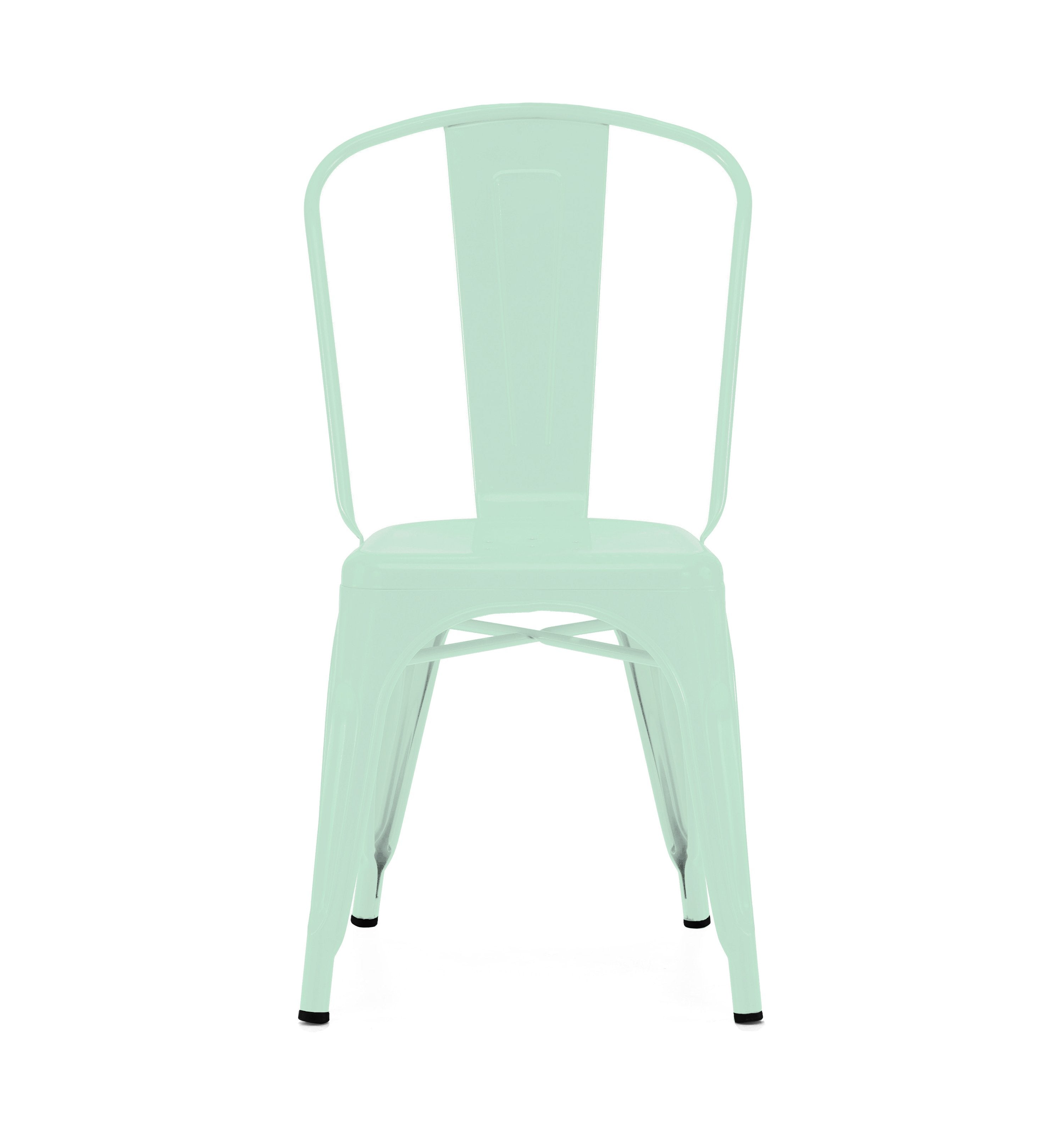 Tolix Style Steel Stackable Side Chair (Set of 4)