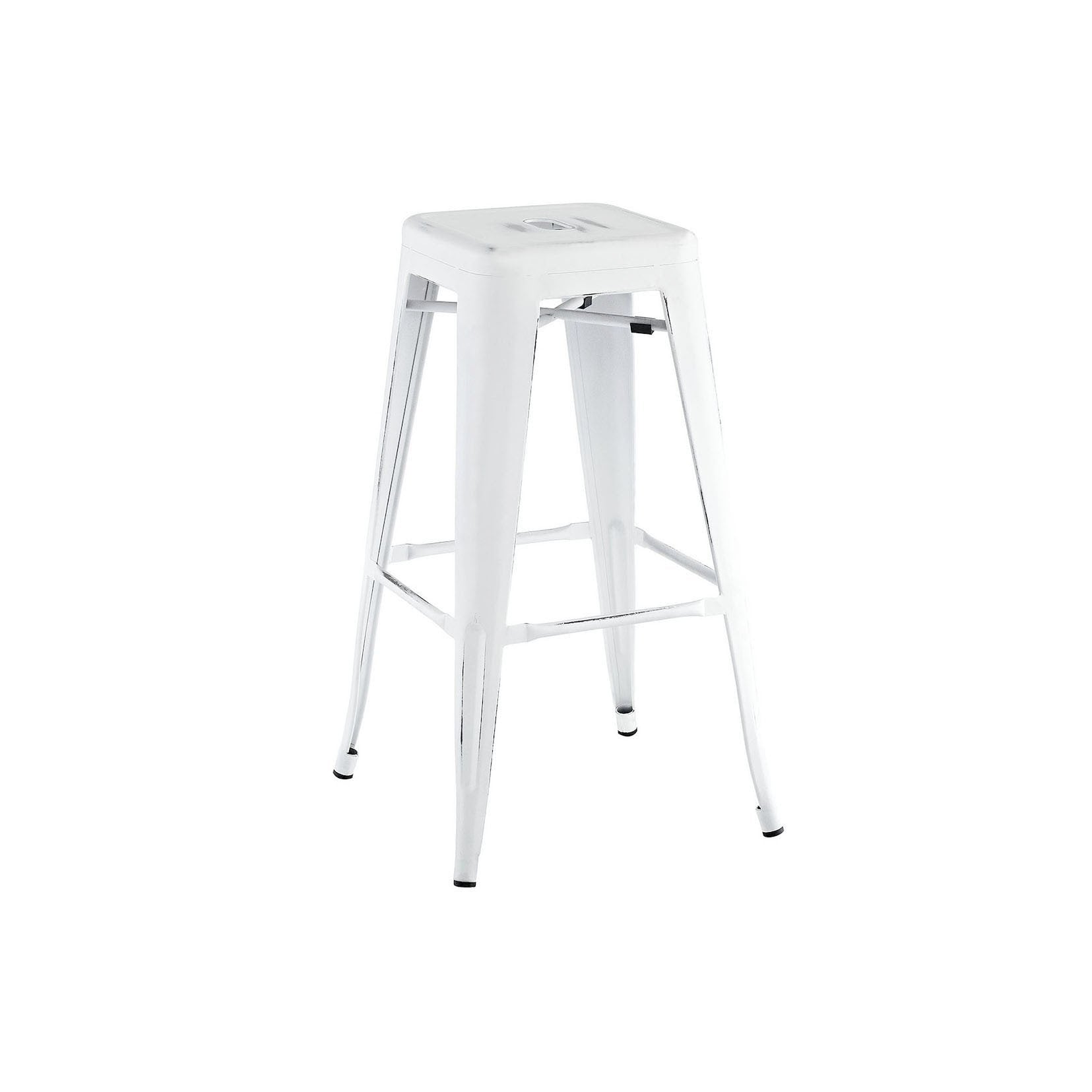 Tolix Style Steel Stackable Barstool 30 Inch