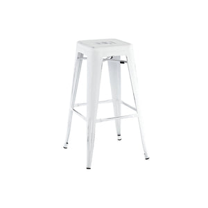 Tolix Style Steel Stackable Barstool 30 Inch