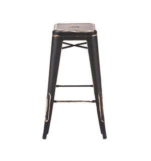 Tolix Style Steel Stackable Barstool 30 Inch