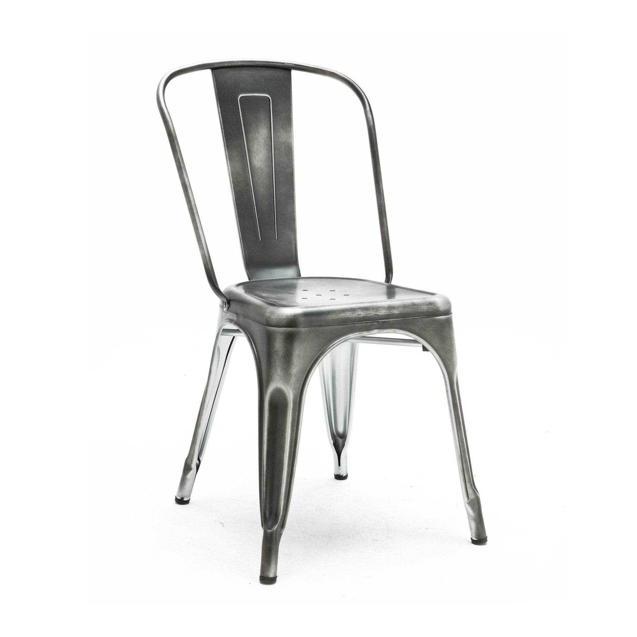 Tolix Style Steel Stackable Side Chair (Set of 4)