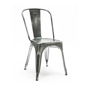 Tolix Style Steel Stackable Side Chair (Set of 4)