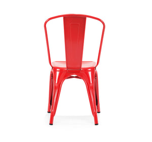 Tolix Style Steel Stackable Side Chair (Set of 2)