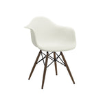 Trige Almond Mid-Century Arm Chair Walnut Base (Set of 5)