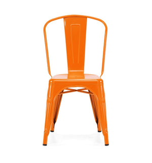 Tolix Style Steel Stackable Side Chair (Set of 4)