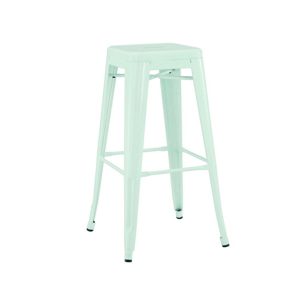Tolix Style Steel Stackable Barstool 30 Inch