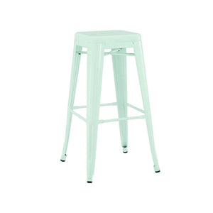 Tolix Style Steel Stackable Barstool 30 Inch