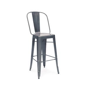Tolix Style Steel Bar Chair 30 Inch