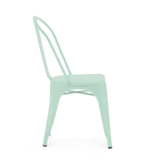 Tolix Style Steel Stackable Side Chair (Set of 4)