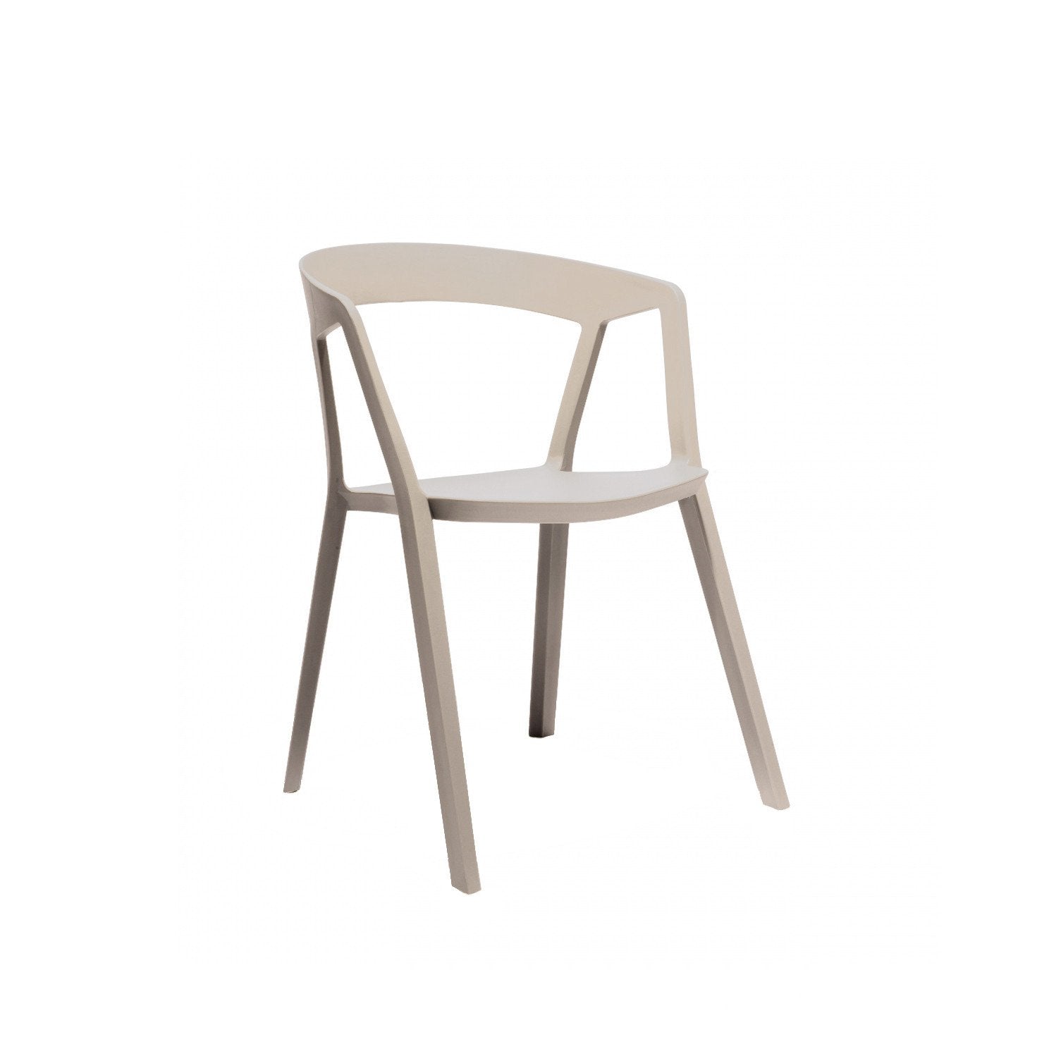 Milan Modern Stackable Arm Chair
