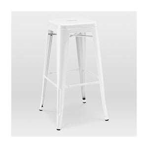 Tolix Style Steel Stackable Barstool 30 Inch