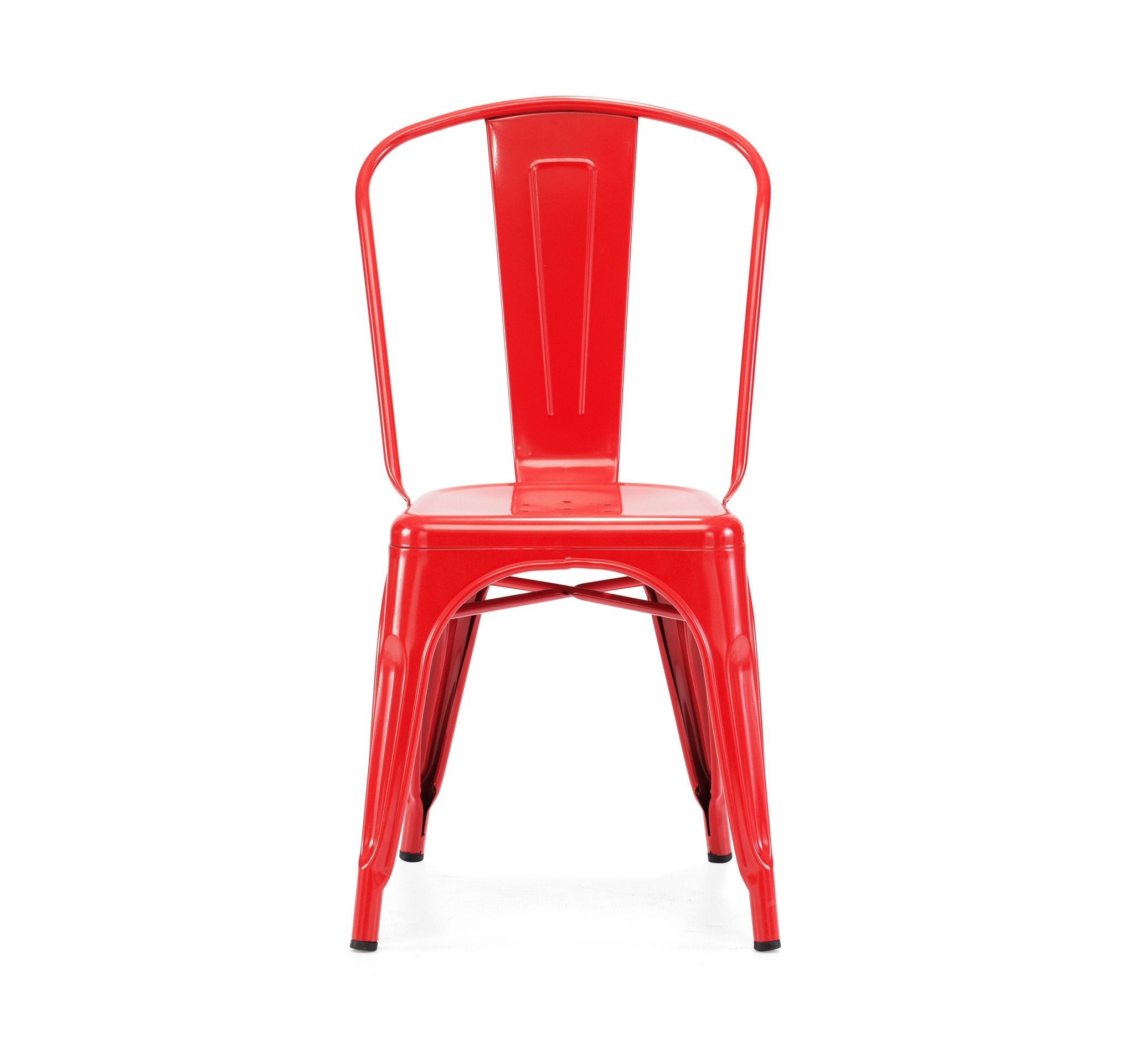 Tolix Style Steel Stackable Side Chair (Set of 4)