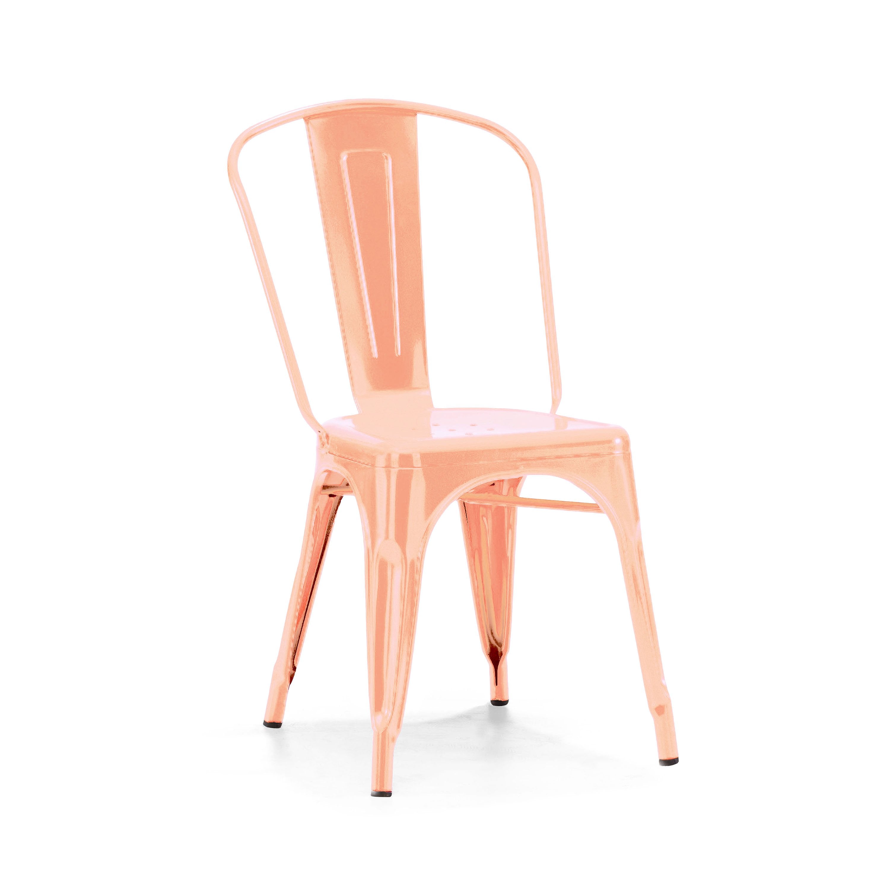 Tolix Style Steel Stackable Side Chair (Set of 4)