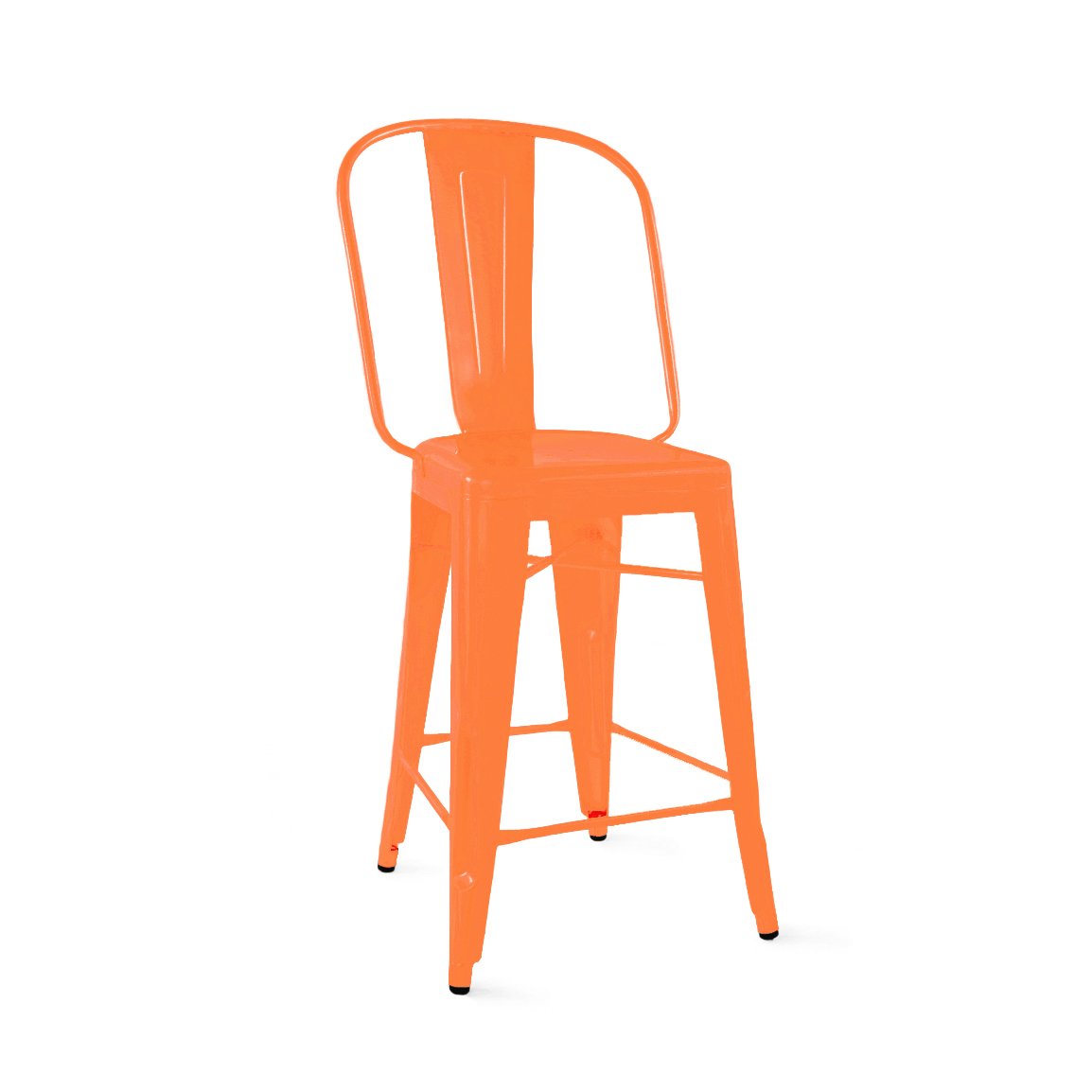 Tolix Style Steel Counter Chair 24 Inch