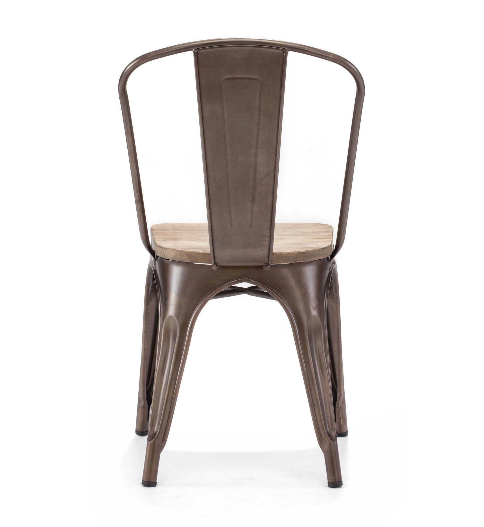 Tolix Style Steel Stackable Side Chair (Set of 4)