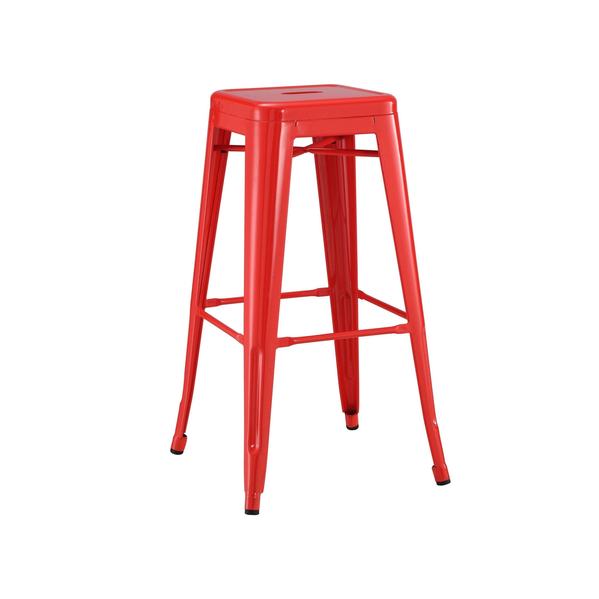 Tolix Style Steel Stackable Barstool 30 Inch