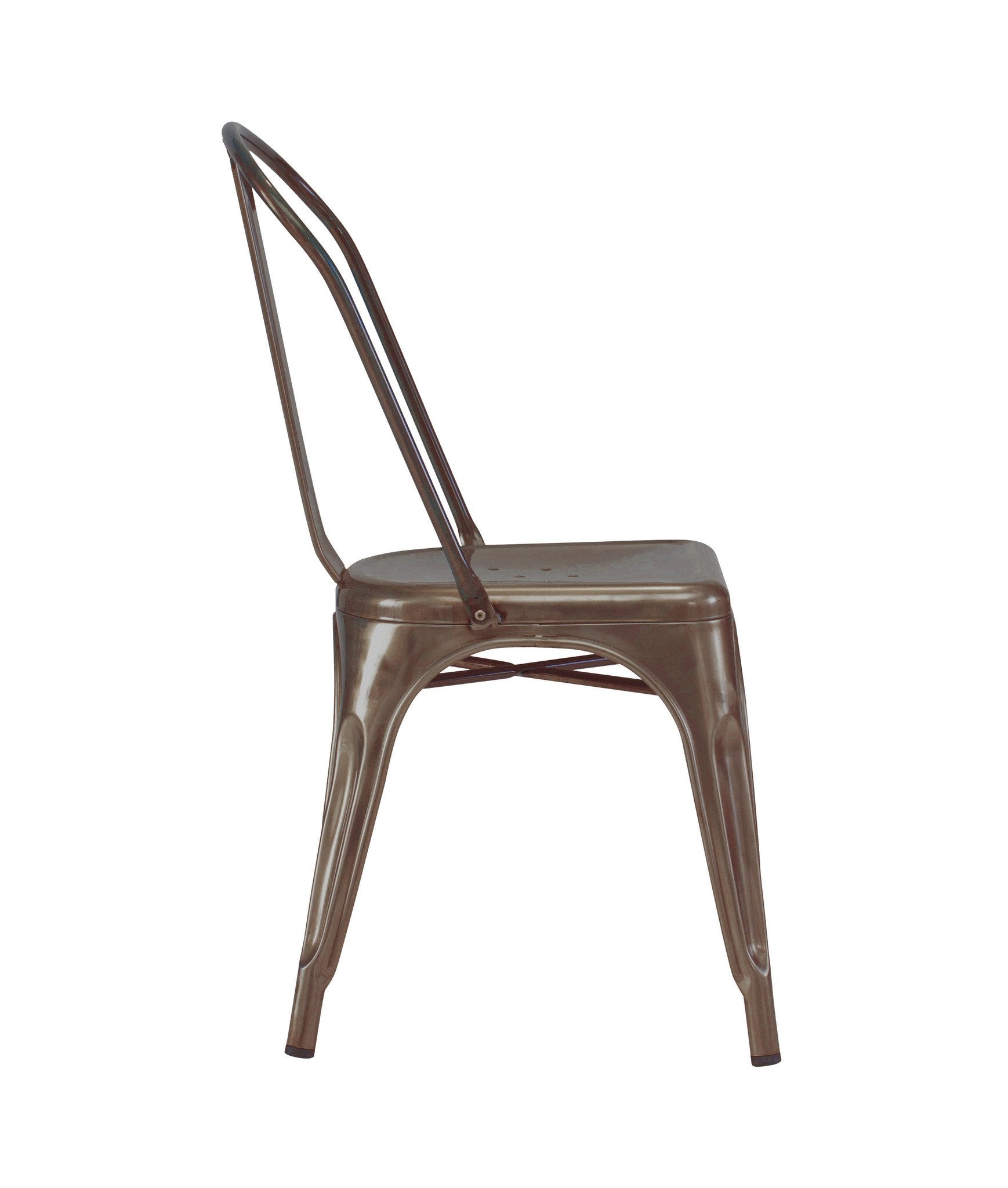 Tolix Style Steel Stackable Side Chair (Set of 4)