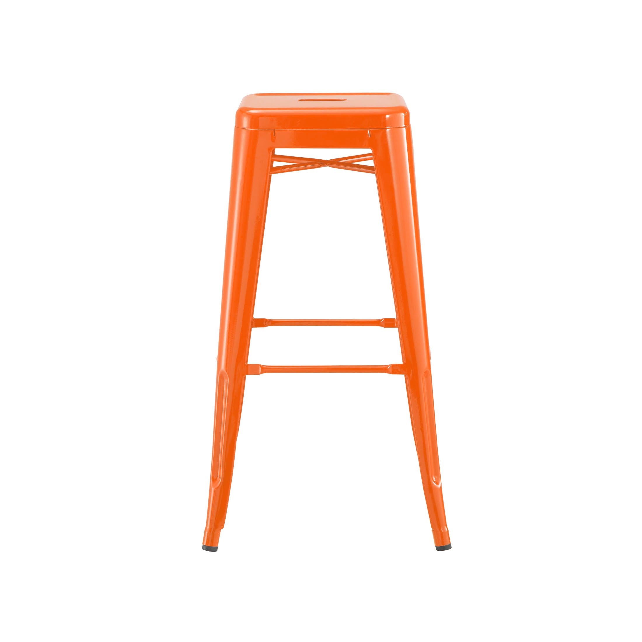 Tolix Style Steel Stackable Barstool 30 Inch