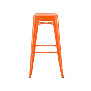 Tolix Style Steel Stackable Barstool 30 Inch