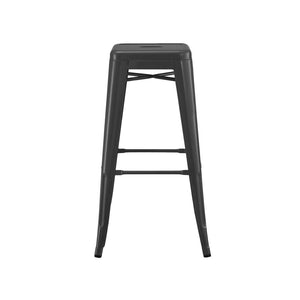 Tolix Style Steel Stackable Barstool 30 Inch