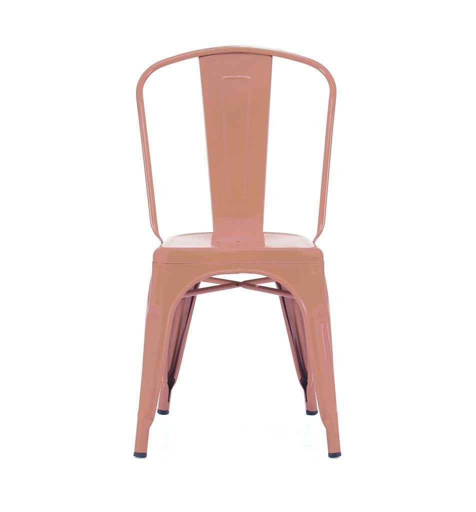 Tolix Style Steel Stackable Side Chair (Set of 4)