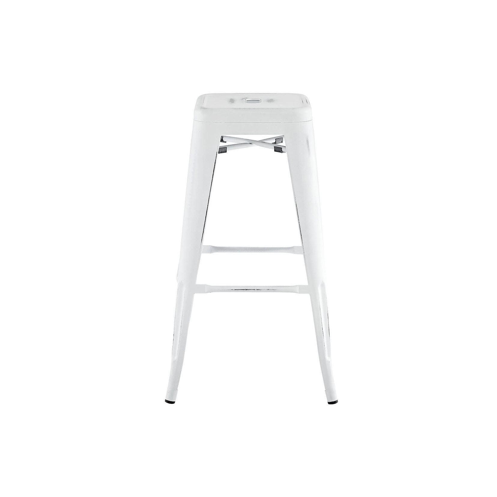 Tolix Style Steel Stackable Barstool 30 Inch