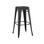 Tolix Style Steel Stackable Barstool 30 Inch